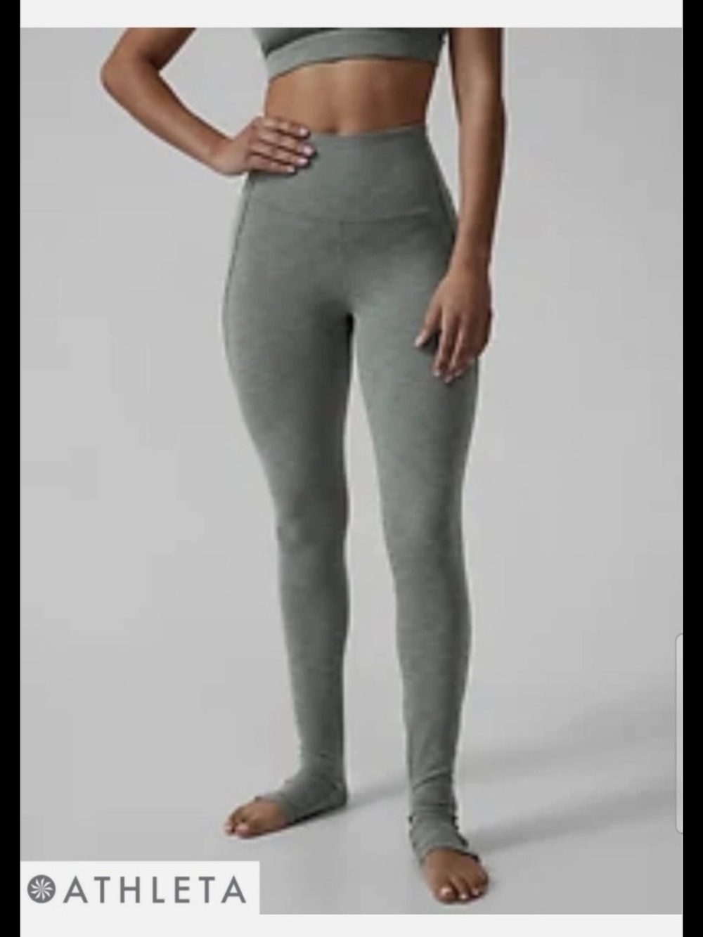 Athleta High-Waist Grey Seamless Leggings